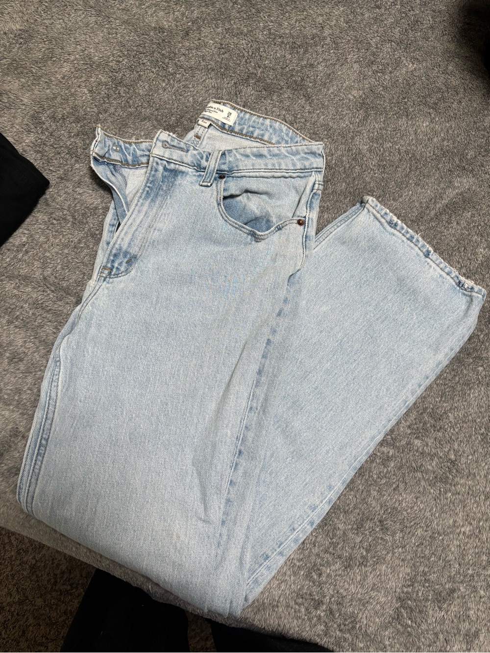Abercrombie & Fitch curve love 90s relax high rise jeans